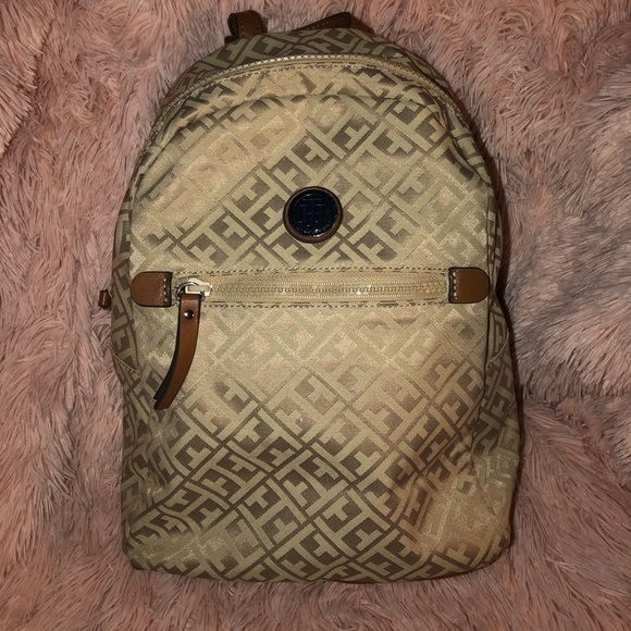 tommy hilfiger backpack tan